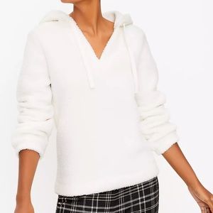 Final Sale 🔥 LOFT Petite Sherpa Hoodie L Petite